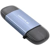 Wozinsky WCR-5G Memory Card Reader for SD and Micro SD USB-A 3.0 / USB-C 3.0 Aluminum - Gray