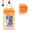 Oem Atsparus vandeniui bag for mobile phone with zipper closing oranžinis