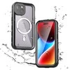 Dėklas Oem Case for iPhone 15 Shellbox DOT waterproof MagSafe compatible juodas