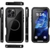 Dėklas Oem Case for iPhone 16 PRO MAX Shellbox GT waterproof MagSafe compatible juodas