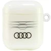 Audi IML Geometric Pattern AirPods 1/2 dėklas baltos spalvos AU-IMLAP-A6/D3-WE
