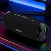 Dudao Y21Pro Belaidės Speaker with RGB Backlight Bluetooth 5.3 - Juodas