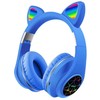 Ausinės iWear M2 Troksni Atceļoša Bērnu Kaķu Bluetooth Bezvadu Austiņas FM Radio / MP3 Mico SD un Telefona Zvans Zils