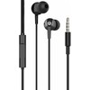 Ausinės Jellico CT-22 Universālas kapsulas į ausis įkišamos austiņas 3.5mm ar mikrofonu un pulti 1.2m kabelis Melna
