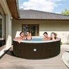Sodo SPA, pripučiamas baseinas, hidromasažas AVENLI NICE 6 asmenims 204x70 raudonas