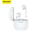 Bluetooth 5.0 TWS ausinės + AWEI Docking Station (T28) baltos spalvos