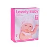 Jokomisiada Baby Doll Newborn dėvi rožinės spalvos kepurės suknelę + triušis ZA 5007 RO