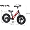 Tiny Bike balansinis dviratis 10 colių guminiais ratais
