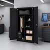 Balton Baltic Iron Mate Mars Metallschrank für die Garage, RAL9005, 185 x 90 x 45 cm, juodas