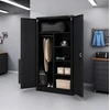 Iron Mate SATURN Metal Utility Cupboard 185x90x45 Juoda RAL9005