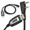 „Baofeng“ USB laidas, skirtas UV-5R 82 888S UV-S9 PLUS UV-13 16 17 21 radijo stotelių programavimui su K tipo kištuku