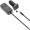 Baseus BackseatPal L1 110W 3 x USB-A + 3 x USB-C su przedłużaczem 1,5 m - juoda