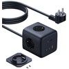 Baseus EnerFill FA11 67W kostka USB-A + USB-C + 3 x gniazdo EU 1,5m - juoda