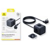 Baseus EnerFill FA11 67W kostka USB-A + USB-C + 3 x gniazdo EU 1,5m - juoda