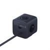Baseus EnerFill FA11 67W kostka USB-A + USB-C + 3 x gniazdo EU 1,5m - juoda