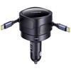 "Baseus PD" automobilinis įkroviklis 2x USB-C prievadas 60W, juodas