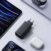 Baseus Sieninis įkroviklis GaN6 Pro 100W 2xUSB-A + 2xUSB-C QC PD su USB-C kabeliu 1m, juodas