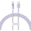 Baseus Gem USB į IP 2.4A greito įkrovimo laidas 1 m Violetinė