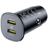 Baseus GoTrip 2 x USB-C 30W Car Charger - juodos spalvos