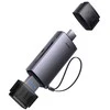 Baseus Lite serijos SD/TF atminties kortelių skaitytuvas USB + USB-C – pilkas