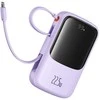 Baseus Qpow Pro+ 10000 mAh 22.5W violetinė