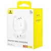 Baseus Travel Charger Cube Quick Charger C+U+U, 30W, Baltas EU (P10111402213-00)