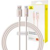 Greito įkrovimo kabelis Baseus USB į USB-C Habitat Series 1m 100W (rožinis)