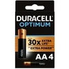 BATTERIES DURACELL OPTIMUM AA 4PCS