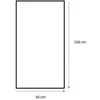 Bd_Art MIRROR FRAMED STANDING 156X36 CM Juodas