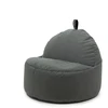 Beanbag SoSoft Round XL Teddy. pilkas