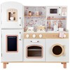 Jokomisiada Beautiful Large Wooden Kitchen for Children Oven Skalbimo mašina Šaldytuvas ZA5271