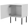 Cama Meble Bedside table 2 pcs PALAZZO BIS 45x39xH59 baltas matt
