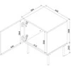 Cama Meble Bedside table 2 pcs PALAZZO BIS 45x39xH59 baltas matt