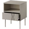 Cama Meble Bedside table 2 pcs. TRESSE 44x40x53 cashmere matt