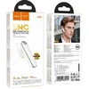 Belaidės mono ausinės (ENC, BT 6.0, 130mah) Hoco E201 baltas