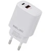 Beline Laidinis įkroviklis 1x USB-C + 1x USB 30W baltos spalvos (only head) PD 3.0 + QC 3.0 BLN2CW30 GaN