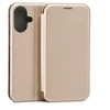 Beline Book Magnetic Apple iPhone 16 6.1" dėklas telefonui aukso spalvos