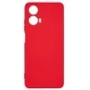 Beline silikoninis Motorola Moto G24 dėklas telefonui raudonos spalvos