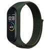 Beline apyrankė Mi Band 7/6/5/4/3 NylonLoop žalios spalvos