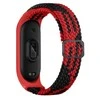 Beline apyrankė Mi Band 9/8 Nylon juodos ir raudonos spalvos