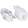 Nešiojamo Kompiuterio Įkroviklis - Belkin WCH013VF2MWH-B6 Baltas AC Greito Įkrovimo.