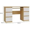 Top E Shop KUBA Desk Artisan Oak/Baltas Set