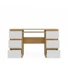 Top E Shop KUBA Desk Artisan Oak/Baltas Set