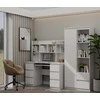 Top E Shop KUBA Desk Set + Extension Piece, Baltas
