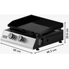 Black & Decker juodas+decker Juodas & Decker BXOP4900E 2-burner gas barbecue