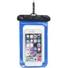 Oem Atsparus vandeniui bag for mobile phone with plastikas closing mėlynas