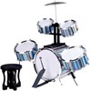 Jokomisiada Children's drum set 5 drums + stool included - mėlynas design IN0182