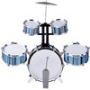 Jokomisiada Children's drum set 5 drums + stool included - mėlynas design IN0182