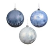 Blue Christmas Tree toy Decoris Frosty. mėlynas/sidabrinis/pilkas