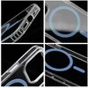 OEM dėklas, skirtas iPhone 17 Pro / 18 Pro (žemas kameros kraštas), „Drop Glue“ spalvotas žiedinis MagSafe dėklas, šviesus mėlynas